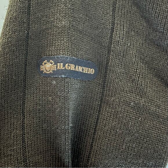 IL GRANCHIO FRONT LEATHER JACKET SIZE X LARGE - Picture 8 of 8